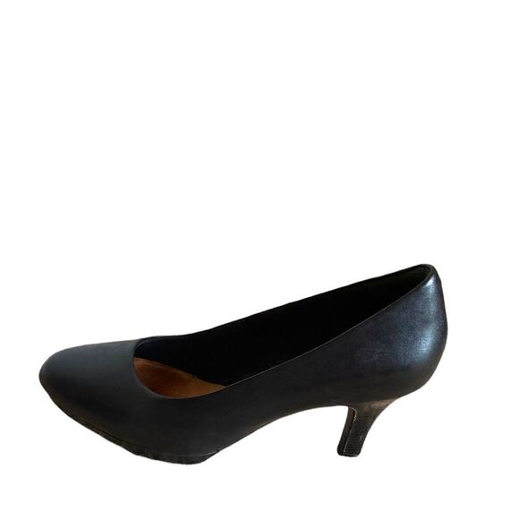 Clarks Artisan Leather Ambyr Joy Pump Heels Black Size 6.5 - Picture 2 of 9